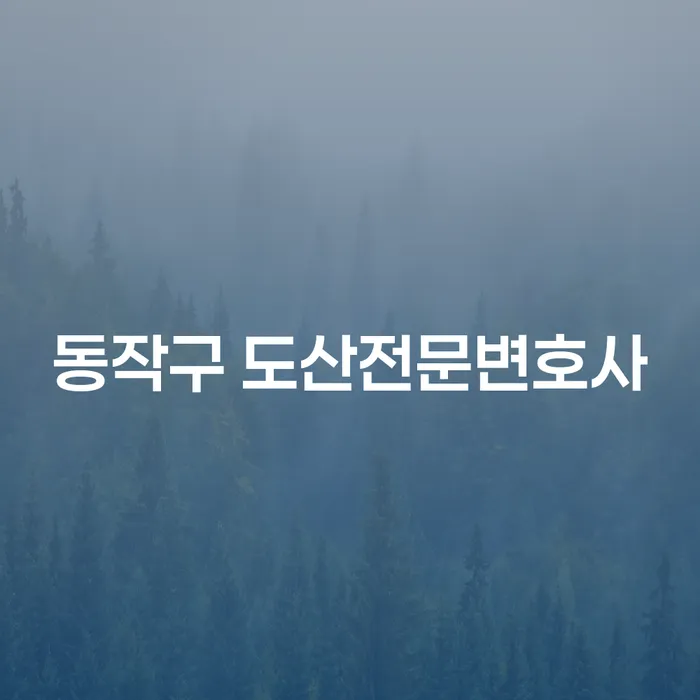 동작구 도산전문변호사와 보령시 개인회생파산: 어떻게 선택할까요?